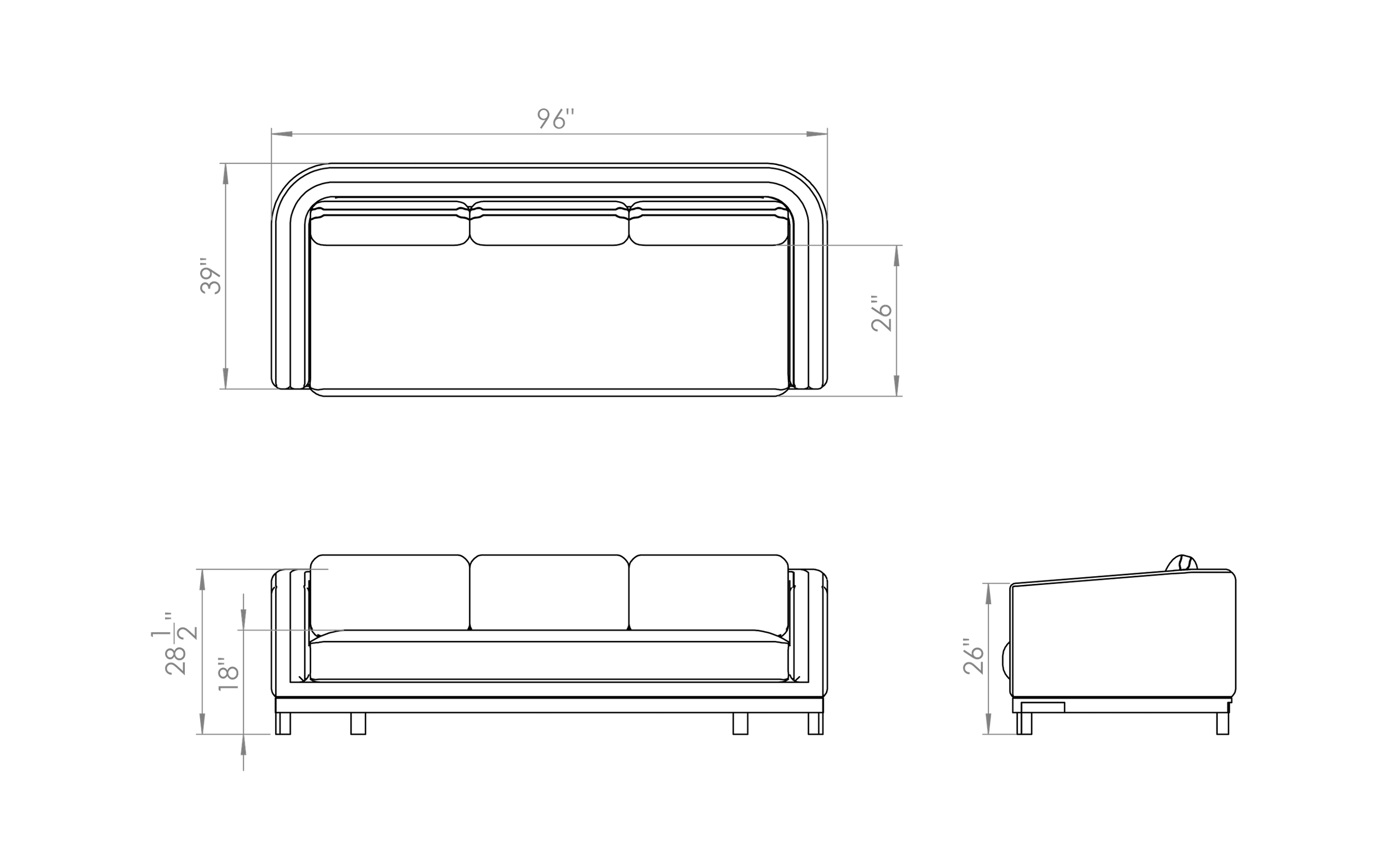 ESST SG 10 Kaiman Sofa 96
