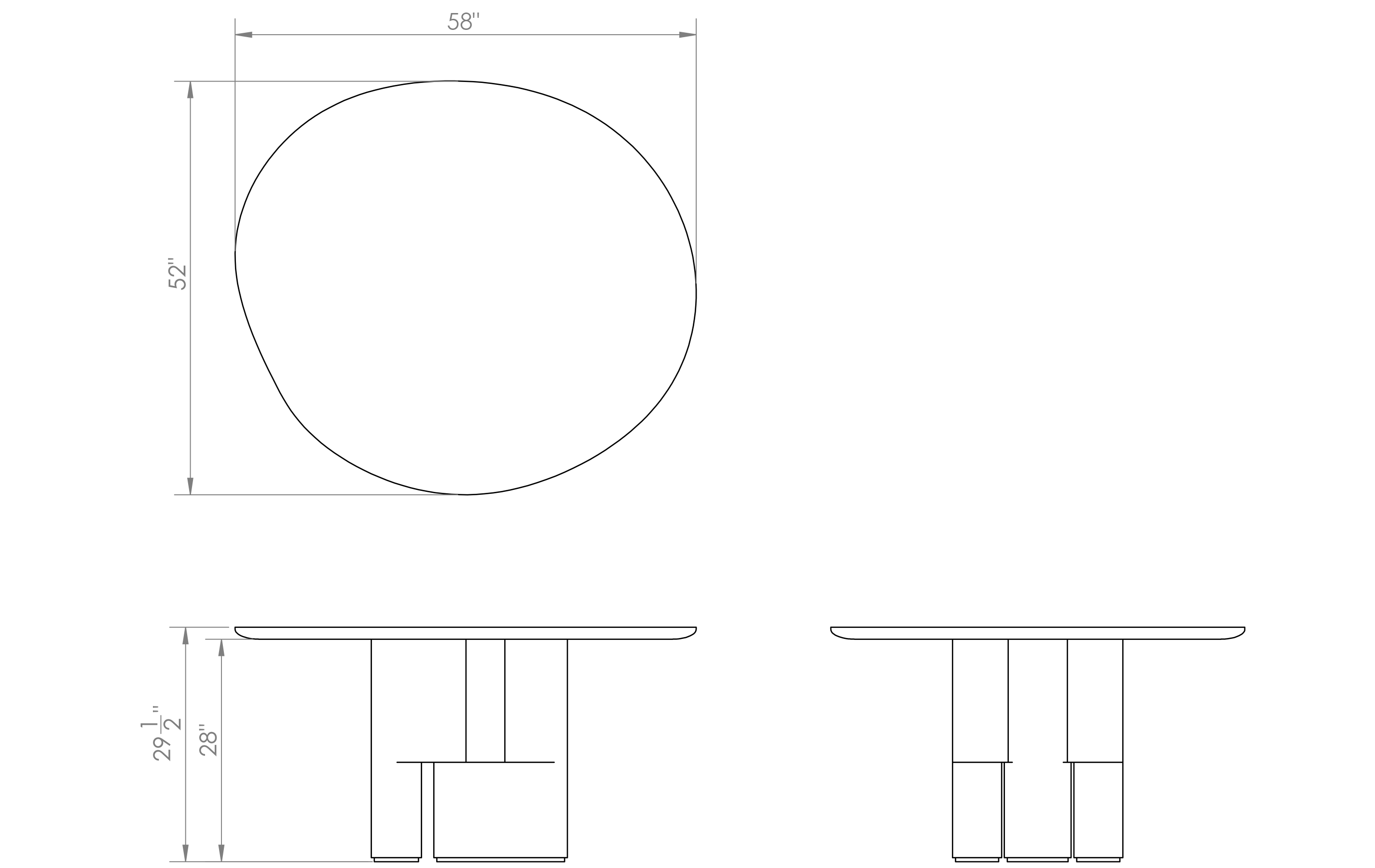 Interval Single Pedestal Table