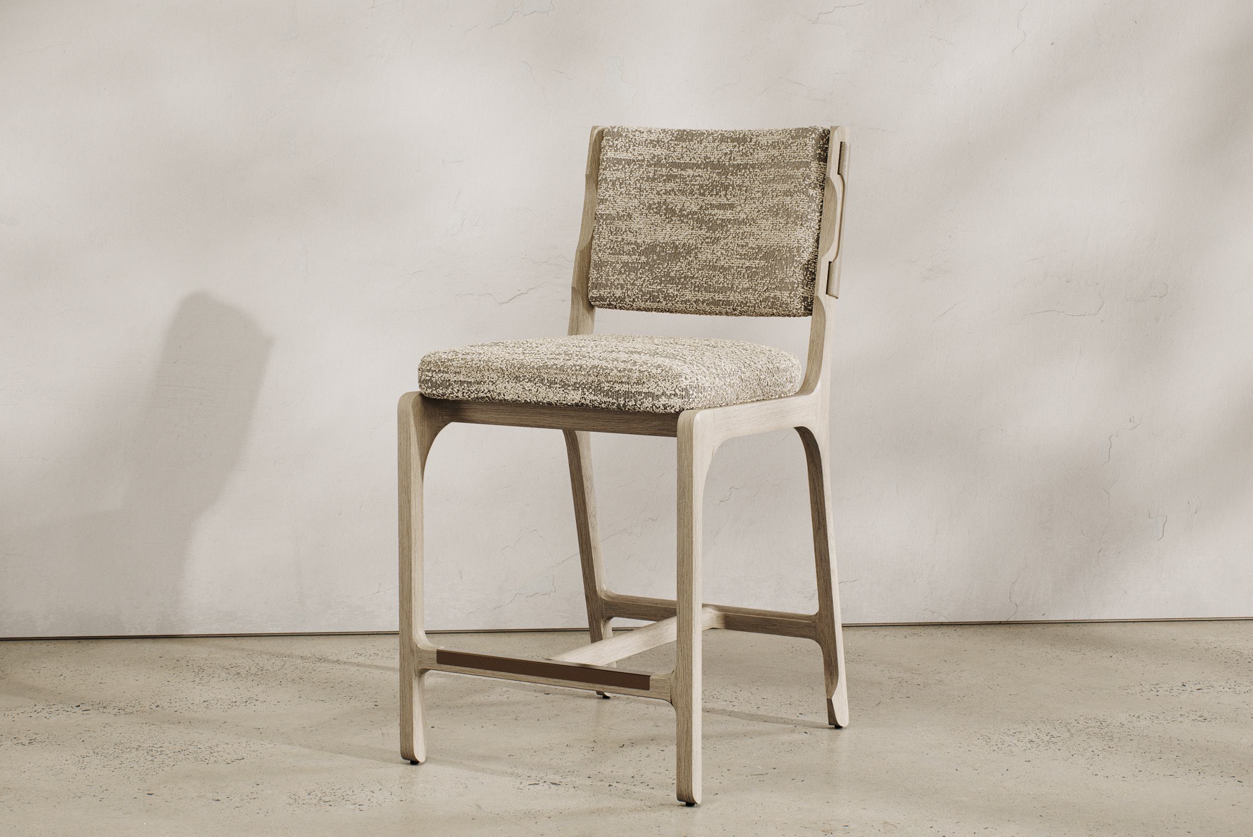 Horizontal Setup Counter Stool Front