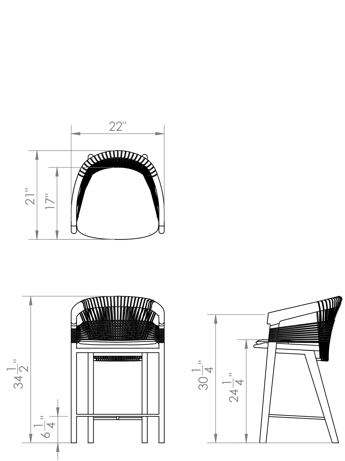 WCOL 26 SG 03 Entwine Counter Stool